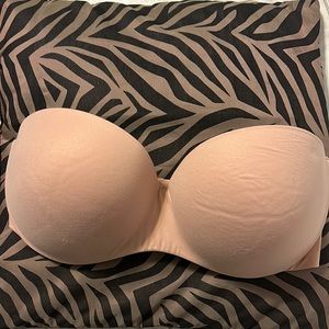 Victoria’s Secret nude color strapless bra